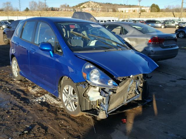 JHMGD38687S018627 - 2007 HONDA FIT S BLUE photo 1