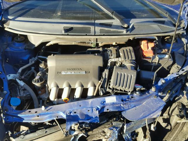 JHMGD38687S018627 - 2007 HONDA FIT S ლურჯი ფოტო 7