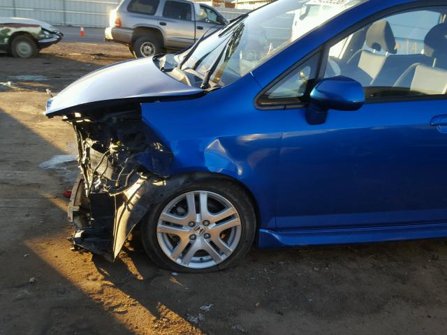 JHMGD38687S018627 - 2007 HONDA FIT S ლურჯი ფოტო 9