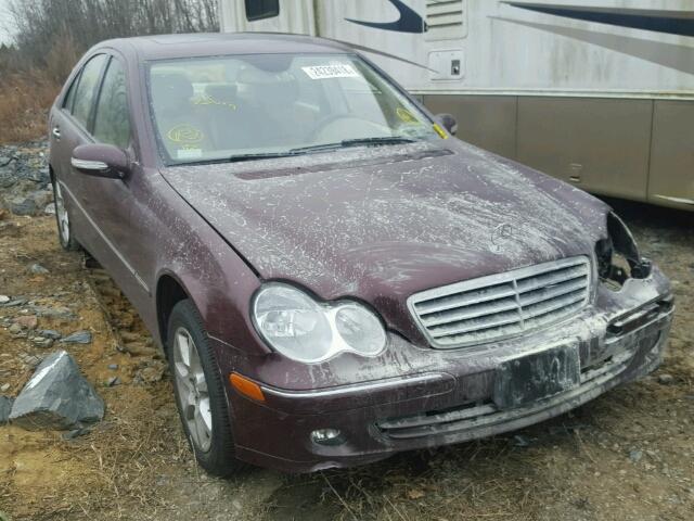 WDBRF92H77F885400 - 2007 MERCEDES-BENZ C 280 4MAT MAROON photo 1