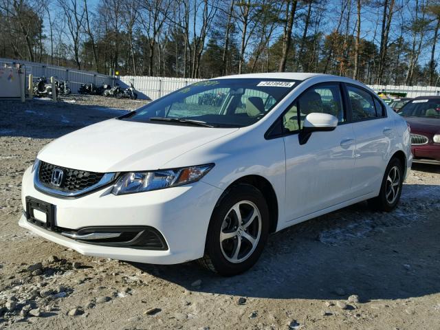 19XFB2F78FE240997 - 2015 HONDA CIVIC SE WHITE photo 2