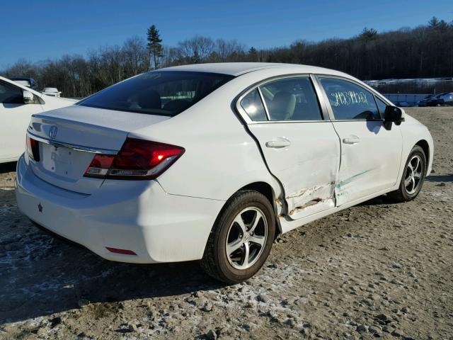 19XFB2F78FE240997 - 2015 HONDA CIVIC SE WHITE photo 4