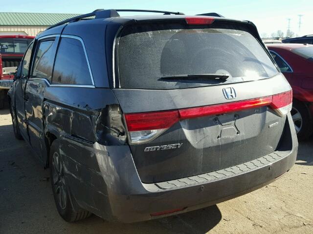 5FNRL5H97FB065436 - 2015 HONDA ODYSSEY TO GRAY photo 3