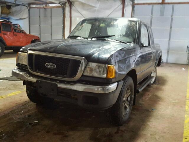 1FTYR15E34PA44588 - 2004 FORD RANGER SUP GREEN photo 2