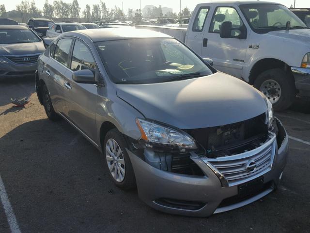 3N1AB7AP0EY258506 - 2014 NISSAN SENTRA S SILVER photo 1