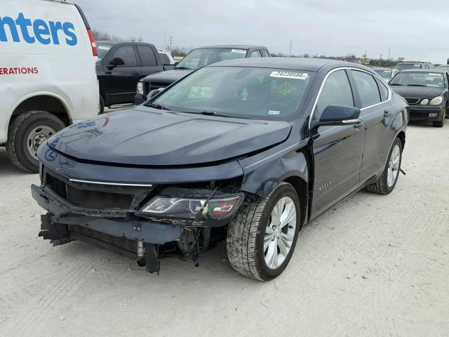 2G1125S3XE9313968 - 2014 CHEVROLET IMPALA LT BLACK photo 2