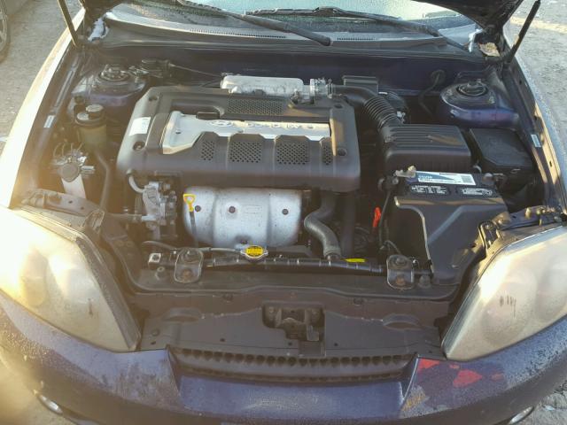 KMHHM65D53U042520 - 2003 HYUNDAI TIBURON BLUE photo 7