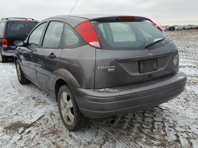 1FAHP37N07W283420 - 2007 FORD FOCUS ZX5 GRAY photo 3