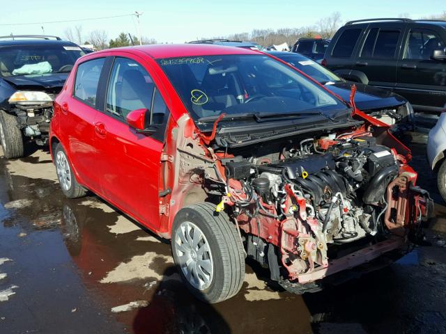 VNKKTUD37FA026178 - 2015 TOYOTA YARIS RED photo 1