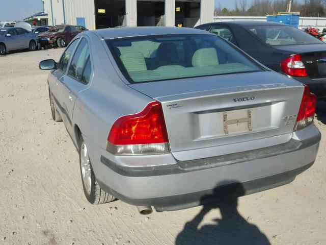 YV1RS58D832248683 - 2003 VOLVO S60 2.4T SILVER photo 3