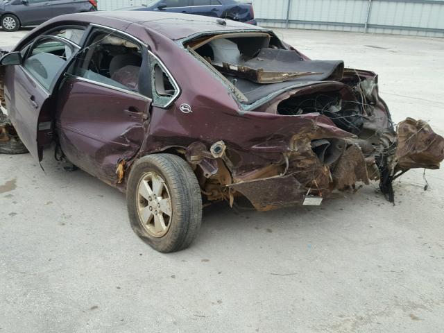 2G1WT58K679164639 - 2007 CHEVROLET IMPALA LT PURPLE photo 9