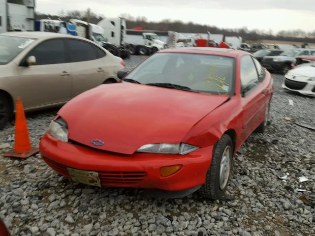 1G1JC1247X7122043 - 1999 CHEVROLET CAVALIER B RED photo 2