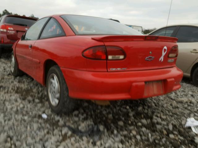 1G1JC1247X7122043 - 1999 CHEVROLET CAVALIER B RED photo 3