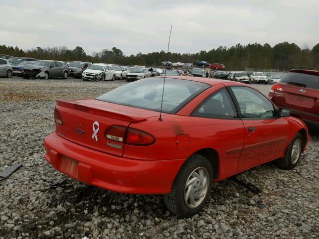 1G1JC1247X7122043 - 1999 CHEVROLET CAVALIER B RED photo 4