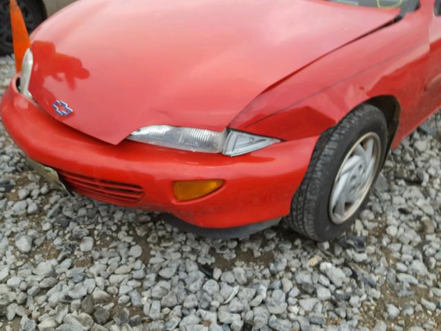 1G1JC1247X7122043 - 1999 CHEVROLET CAVALIER B RED photo 9