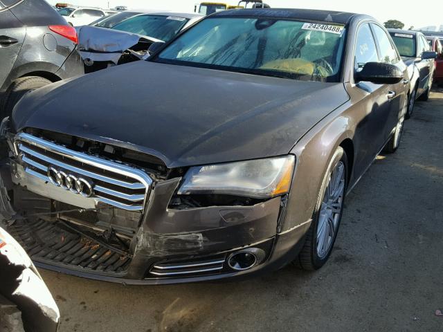 WAURVAFD0BN020910 - 2011 AUDI A8 L QUATT GRAY photo 2