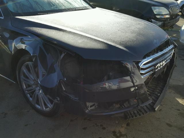 WAURVAFD0BN020910 - 2011 AUDI A8 L QUATT GRAY photo 9