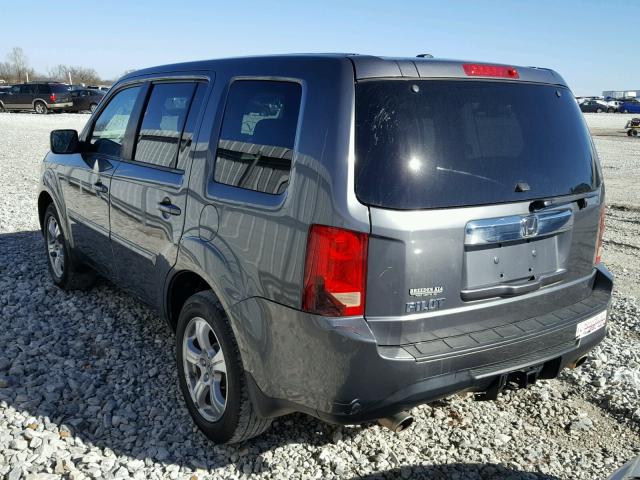 5FNYF3H74CB024425 - 2012 HONDA PILOT EXLN GRAY photo 3