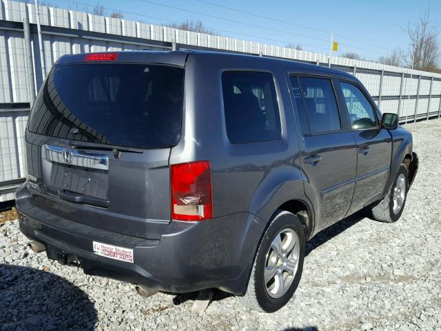 5FNYF3H74CB024425 - 2012 HONDA PILOT EXLN GRAY photo 4