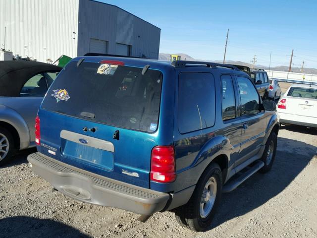 1FMCU70E61UA51837 - 2001 FORD EXPLORER S GREEN photo 4