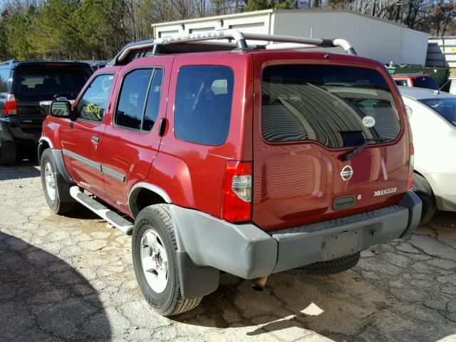 5N1ED28T74C612099 - 2004 NISSAN XTERRA XE BURGUNDY photo 3