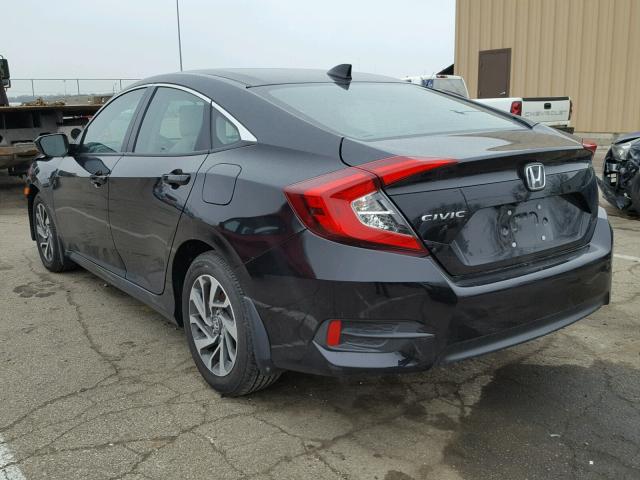 19XFC2F83HE038626 - 2017 HONDA CIVIC EX შავი ფოტო 3