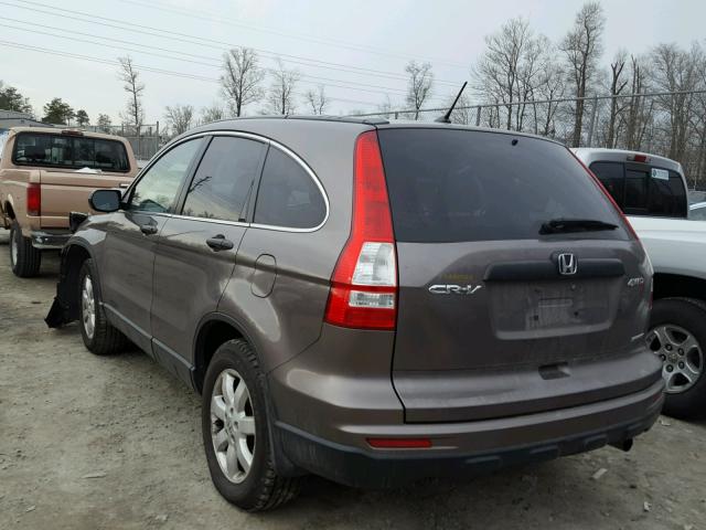 5J6RE4H43BL093955 - 2011 HONDA CR-V SE TAN photo 3