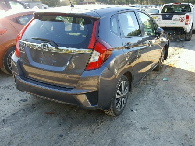 3HGGK5H84FM774341 - 2015 HONDA FIT EX GRAY photo 4