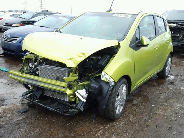 KL8CB6S90DC579137 - 2013 CHEVROLET SPARK LS GREEN photo 2