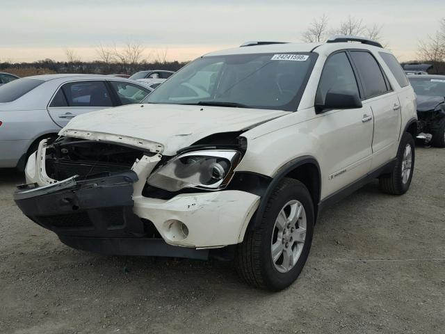 1GKER13718J236080 - 2008 GMC ACADIA SLE WHITE photo 2