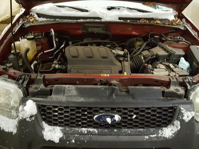 1FMYU021X3KE19863 - 2003 FORD ESCAPE XLS MAROON photo 7