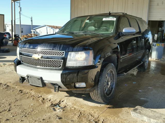 3GNFK16327G293490 - 2007 CHEVROLET SUBURBAN K BLACK photo 2