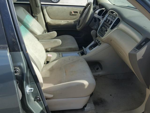 JTEGD21A860148178 - 2006 TOYOTA HIGHLANDER GREEN photo 5