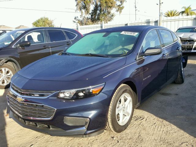 1G1ZB5ST6HF286461 - 2017 CHEVROLET MALIBU LS BLUE photo 2