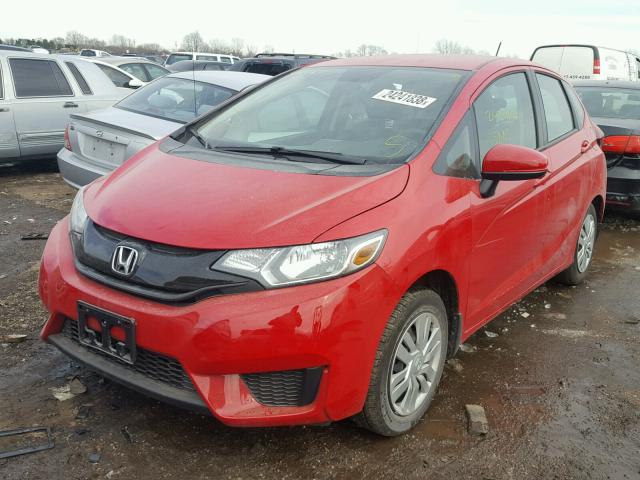 3HGGK5H5XHM712211 - 2017 HONDA FIT LX أحمر صورة 2