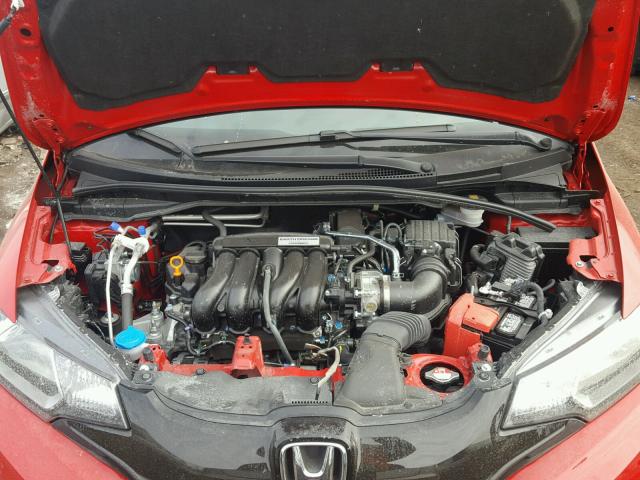 3HGGK5H5XHM712211 - 2017 HONDA FIT LX RED photo 7