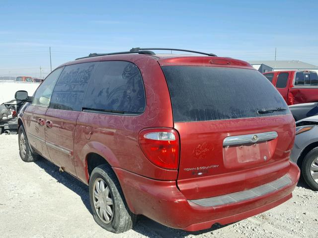 2A4GP54L17R205915 - 2007 CHRYSLER TOWN & COU RED photo 3