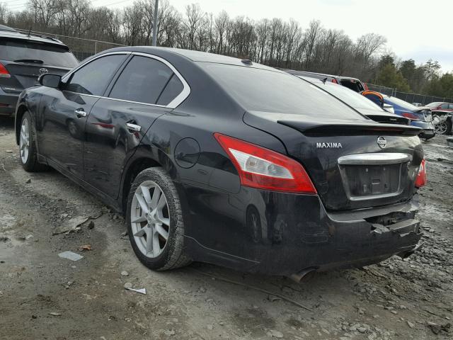 1N4AA5APXAC862951 - 2010 NISSAN MAXIMA S BLACK photo 3