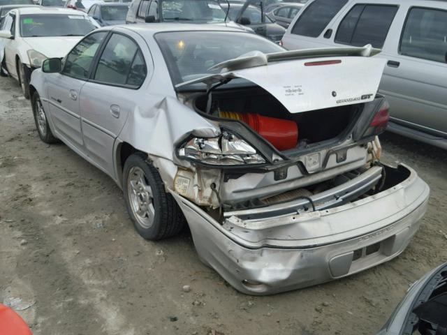 1G2NW52E22M597565 - 2002 PONTIAC GRAND AM G SILVER photo 3