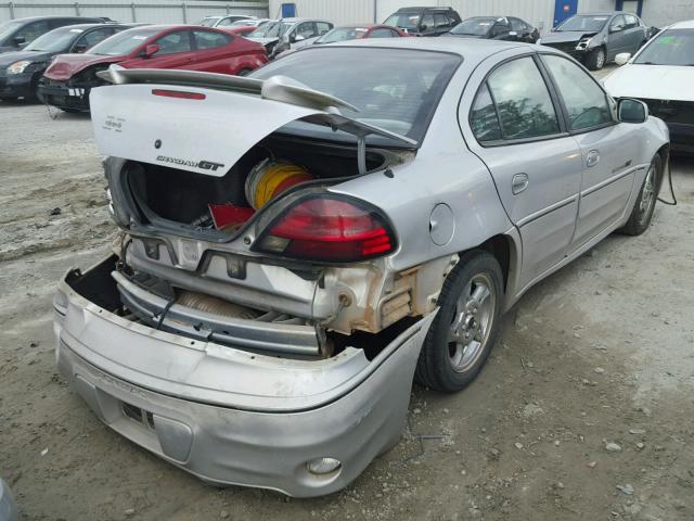 1G2NW52E22M597565 - 2002 PONTIAC GRAND AM G SILVER photo 4