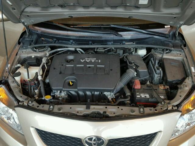 1NXBU4EE1AZ207219 - 2010 TOYOTA COROLLA BA TAN photo 7