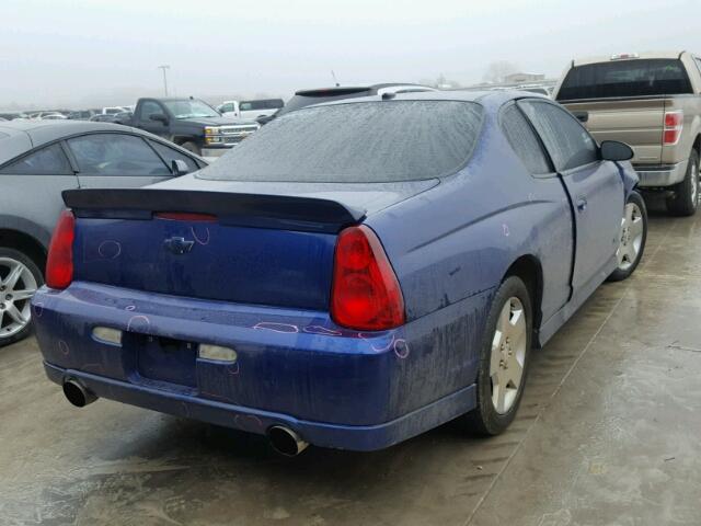 2G1WL15C569429538 - 2006 CHEVROLET MONTE CARL BLUE photo 4