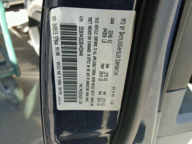 2B3KA43G36H459440 - 2006 DODGE CHARGER SE BLUE photo 10