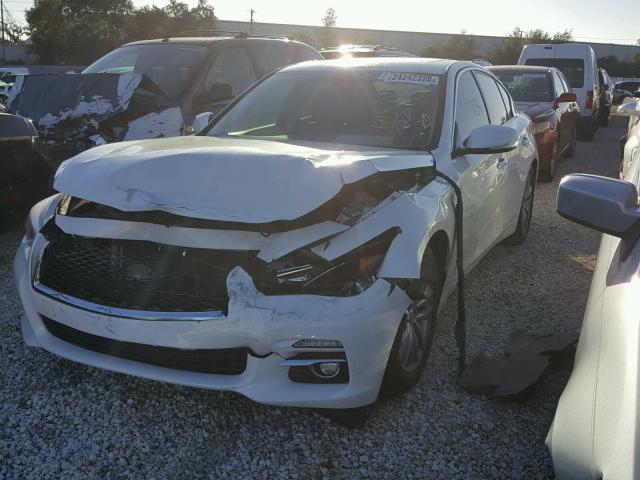 JN1BV7AP0EM688132 - 2014 INFINITI Q50 BASE Blanco foto 2