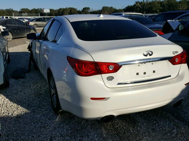 JN1BV7AP0EM688132 - 2014 INFINITI Q50 BASE Blanco foto 3