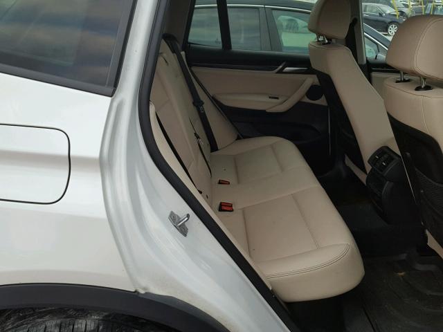5UXWZ7C5XG0R32716 - 2016 BMW X3 SDRIVE2 WHITE photo 6