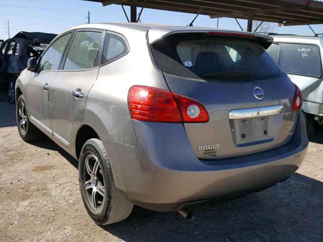 JN8AS5MV3DW626733 - 2013 NISSAN ROGUE S GRAY photo 3