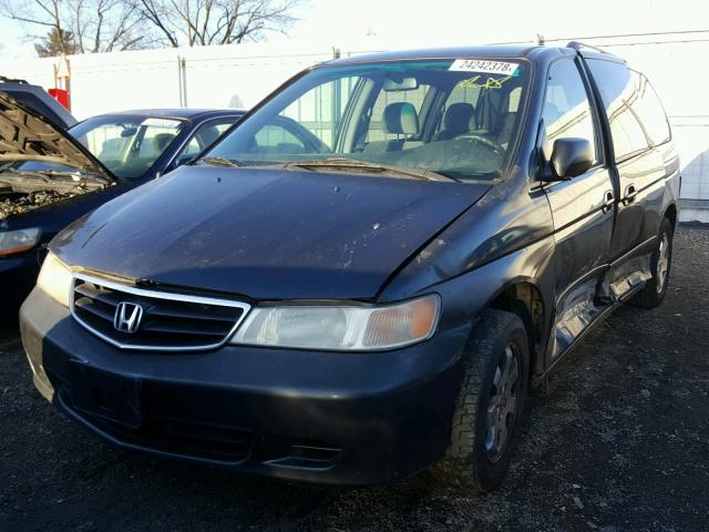 5FNRL18654B099628 - 2004 HONDA ODYSSEY EX BLUE photo 2