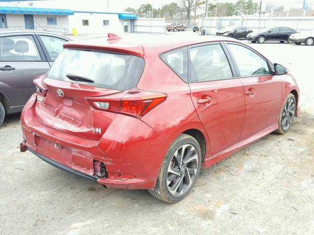 JTNKARJE1HJ524649 - 2017 TOYO SCION RED photo 4