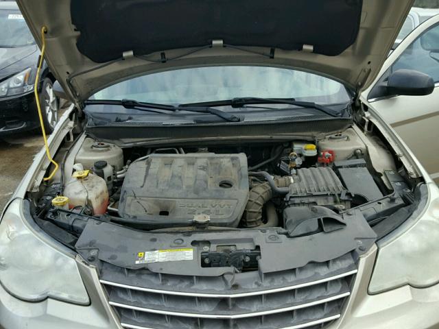 1C3LC46K08N206264 - 2008 CHRYSLER SEBRING LX BEIGE photo 7